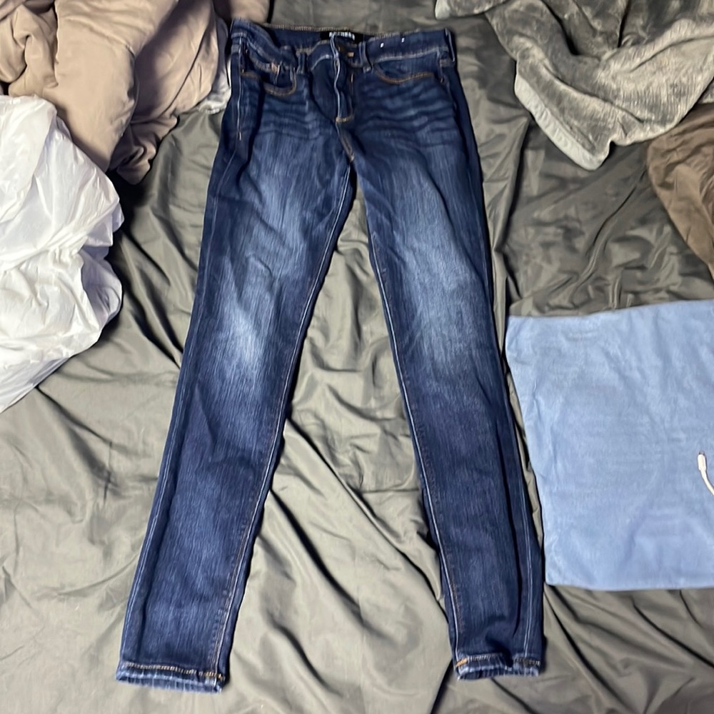 Dark blue jeans